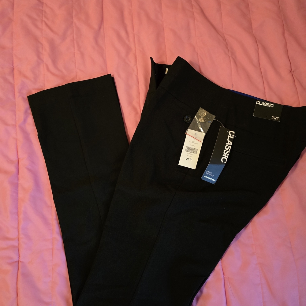 Suzy Shier Elegant Black Trousers